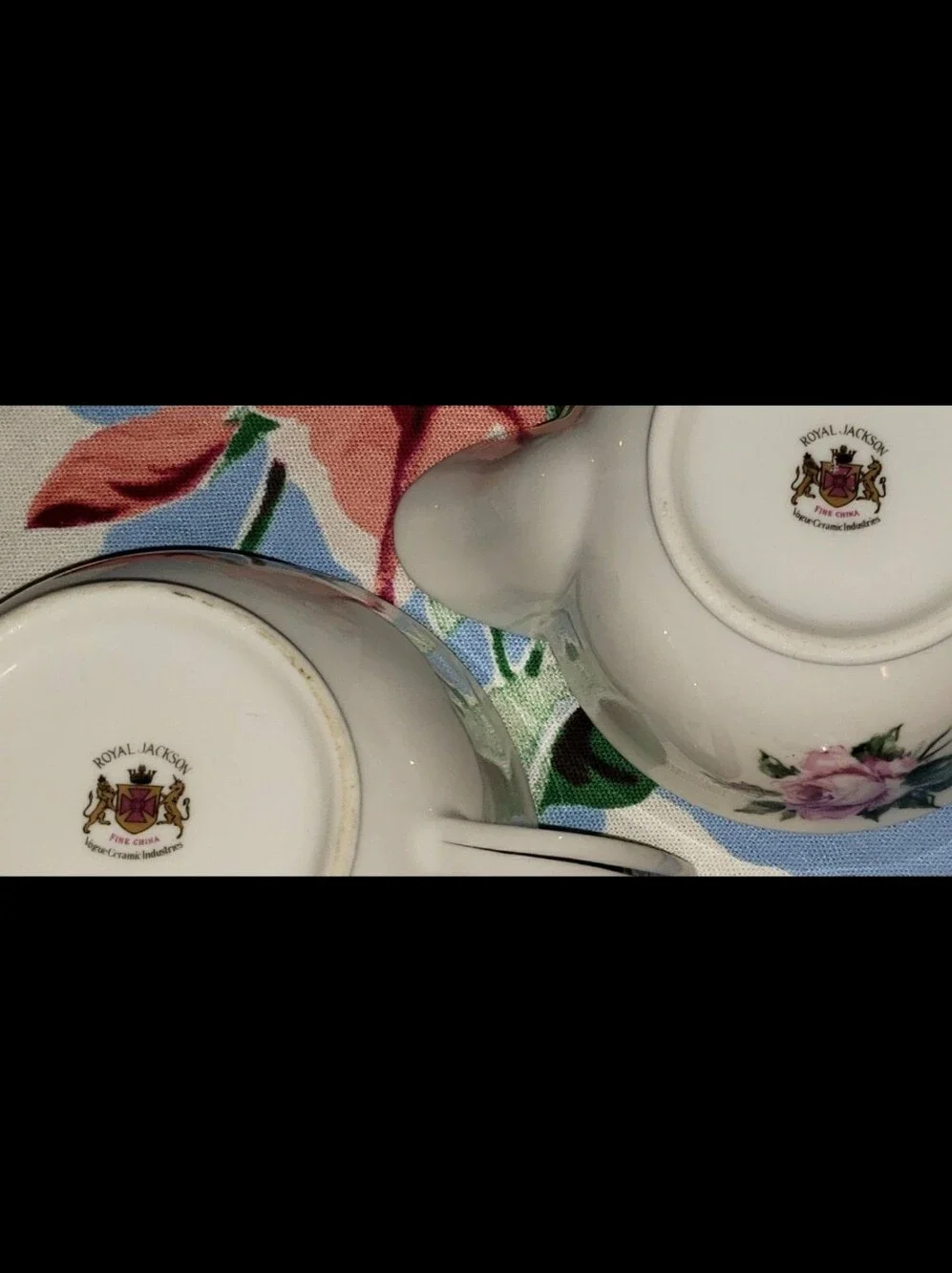 Vintage Royal Jackson Fine China Cream & Sugar Set 